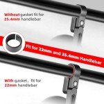 CNC Round Handlebar Mirrors for Motorcycles and ATVs