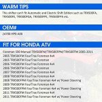 Honda Foreman 500 Manual ATV Shift Lever Pedal