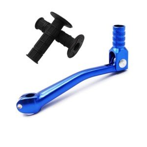 Blue PRO BAT Motorcycle Gear Lever & Hand Grips