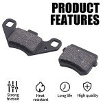MWMNUN Disc Brake Pads Compatible with 50cc 70CC 90 cc 110 cc 125cc Taotao SunL JCL Coolster Kandi Supermach Tank Kandi Kinroad BV Powersports DongFang ATVs Go karts Quad 4 Wheeler 2 Pair