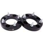 Black 1-Inch ATV Wheel Spacers - Pack of 2
