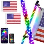 3FT Bluetooth LED Whip Lights - 300 Patterns