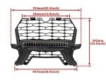 Polaris RZR XP Front Mesh Grill with LED Light