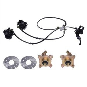 KONKENIE 7PCS Front Wheel Hub & Brake Kit