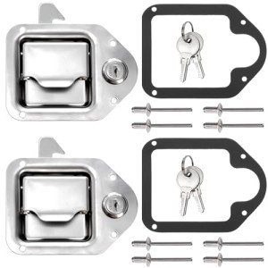 Stainless Steel Toolbox Latch Set for Trucks & RVs