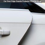 Universal Chrome Door Edge Guards for All Vehicles