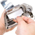 Stainless Steel Toolbox Latch Set for Trucks & RVs