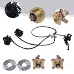 KONKENIE 7PCS Front Wheel Hub & Brake Kit