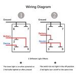 Blue LED 4X4 Rocker Switch with Jumper Wires