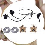 KONKENIE 7PCS Front Wheel Hub & Brake Kit