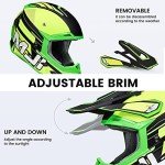 Youth ATV Full Face Helmet with Goggles and Gloves