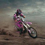 Kids Full Face ATV Motocross Helmet Set - Pink