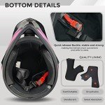 Kids Full Face ATV Motocross Helmet Set - Pink