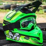 Youth ATV Full Face Helmet with Goggles and Gloves