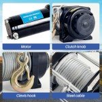 Roomark 12V 4500lbs Electric ATV Winch with Remote