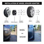 Black 3-Inch ATV Wheel Spacers for Honda & Can-Am