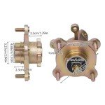 KONKENIE 7PCS Front Wheel Hub & Brake Kit