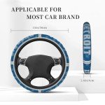 Universal 15 Inch Non-Slip Steering Wheel Cover