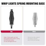 Heavy Duty LED Whip Light Mounting Base 2-Pack