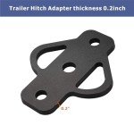 VANROUG 3-Way Hitch Adapter for ATV & Garden Use