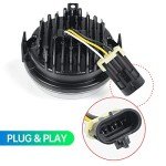 CPOWACE Chrome LED Headlights for Kawasaki ATVs