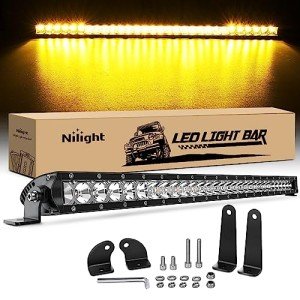 Nilight 31" LED Light Bar - Amber Spot Flood