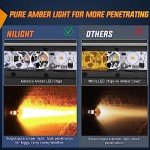 Nilight 31" LED Light Bar - Amber Spot Flood