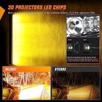 Nilight 31" LED Light Bar - Amber Spot Flood