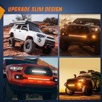 Nilight 31" LED Light Bar - Amber Spot Flood