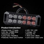 Raryloy 12LED Emergency Strobe Lights for Vehicles