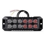 Raryloy 12LED Emergency Strobe Lights for Vehicles