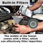 Universal Flexible Oil Funnel with Filter and Pipe