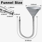 Universal Flexible Oil Funnel with Filter and Pipe