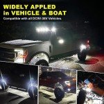 Nicoko 4Pods 72W Bright White Offroad Rock Lights