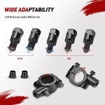 360-Degree ATV Mirrors with Universal Handlebar Mount