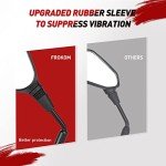 360-Degree ATV Mirrors with Universal Handlebar Mount