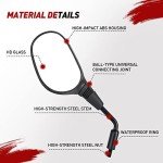 360-Degree ATV Mirrors with Universal Handlebar Mount