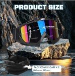 OXG ATV Motorcycle Goggles with Breathable Mask - 2 Pack
