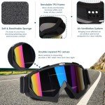 OXG ATV Motorcycle Goggles with Breathable Mask - 2 Pack
