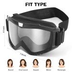 ATV & Dirt Bike Goggles with Neck Gaiters - 2-Pack