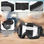 ATV & Dirt Bike Goggles with Neck Gaiters - 2-Pack