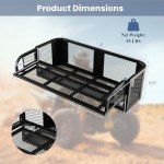 IRONMAX Heavy Duty ATV Cargo Basket Rack