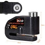 Waterproof Disc Brake Lock with Alarm for Motorbikes