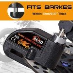 Waterproof Disc Brake Lock with Alarm for Motorbikes