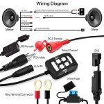 GoHawk 600W Waterproof Bluetooth ATV Stereo System