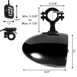 GoHawk 600W Waterproof Bluetooth ATV Stereo System