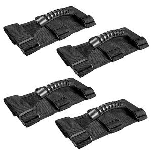Spurtar 4 Pack Roll Bar Grab Handles for Jeep
