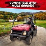 KEMIMOTO Black Mule Seat Cover for Kawasaki UTV