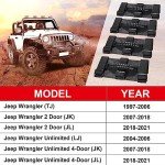 Spurtar 4 Pack Roll Bar Grab Handles for Jeep