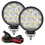 Zmoon 4.5" LED Round Light Bar (2-Pack)